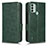 Funda de Cuero Cartera con Soporte Carcasa C02X para Nokia C31 Verde