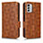 Funda de Cuero Cartera con Soporte Carcasa C02X para Nokia G60 5G Marron