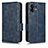 Funda de Cuero Cartera con Soporte Carcasa C02X para Nothing Phone 2 Azul