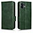 Funda de Cuero Cartera con Soporte Carcasa C02X para Nothing Phone 2 Verde