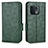 Funda de Cuero Cartera con Soporte Carcasa C02X para OnePlus 10 Pro 5G Verde