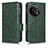 Funda de Cuero Cartera con Soporte Carcasa C02X para OnePlus 11R 5G Verde