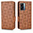 Funda de Cuero Cartera con Soporte Carcasa C02X para OnePlus Nord N300 5G Marron