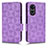 Funda de Cuero Cartera con Soporte Carcasa C02X para Oppo A1 5G Morado