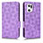 Funda de Cuero Cartera con Soporte Carcasa C02X para Oppo Find X5 Pro 5G Morado