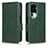 Funda de Cuero Cartera con Soporte Carcasa C02X para Oppo Reno10 Pro+ Plus 5G Verde