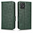 Funda de Cuero Cartera con Soporte Carcasa C02X para Realme 8i Verde