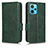 Funda de Cuero Cartera con Soporte Carcasa C02X para Realme 9 4G Verde