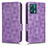 Funda de Cuero Cartera con Soporte Carcasa C02X para Realme 9 5G Morado