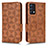 Funda de Cuero Cartera con Soporte Carcasa C02X para Realme GT Master 5G Marron