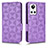 Funda de Cuero Cartera con Soporte Carcasa C02X para Realme GT Neo3 5G Morado