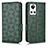 Funda de Cuero Cartera con Soporte Carcasa C02X para Realme GT Neo3 5G Verde