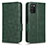 Funda de Cuero Cartera con Soporte Carcasa C02X para Samsung Galaxy A03s Verde