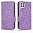 Funda de Cuero Cartera con Soporte Carcasa C02X para Samsung Galaxy A12 5G Morado