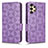 Funda de Cuero Cartera con Soporte Carcasa C02X para Samsung Galaxy A13 4G Morado