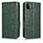 Funda de Cuero Cartera con Soporte Carcasa C02X para Samsung Galaxy A22 5G Verde