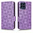 Funda de Cuero Cartera con Soporte Carcasa C02X para Samsung Galaxy M53 5G Morado