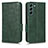 Funda de Cuero Cartera con Soporte Carcasa C02X para Samsung Galaxy S22 5G Verde