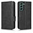 Funda de Cuero Cartera con Soporte Carcasa C02X para Samsung Galaxy S22 Plus 5G Negro