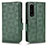 Funda de Cuero Cartera con Soporte Carcasa C02X para Sony Xperia 1 IV Verde