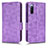 Funda de Cuero Cartera con Soporte Carcasa C02X para Sony Xperia 10 III Morado