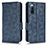 Funda de Cuero Cartera con Soporte Carcasa C02X para Sony Xperia 10 III SOG04 Azul