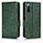 Funda de Cuero Cartera con Soporte Carcasa C02X para Sony Xperia 10 III SOG04 Verde