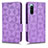 Funda de Cuero Cartera con Soporte Carcasa C02X para Sony Xperia 10 IV SO-52C Morado