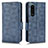 Funda de Cuero Cartera con Soporte Carcasa C02X para Sony Xperia 5 III Azul