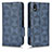 Funda de Cuero Cartera con Soporte Carcasa C02X para Sony Xperia Ace III Azul