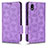 Funda de Cuero Cartera con Soporte Carcasa C02X para Sony Xperia Ace III Morado