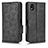 Funda de Cuero Cartera con Soporte Carcasa C02X para Sony Xperia Ace III SOG08 Negro