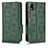 Funda de Cuero Cartera con Soporte Carcasa C02X para Sony Xperia Ace III SOG08 Verde