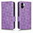 Funda de Cuero Cartera con Soporte Carcasa C02X para Xiaomi Poco C50 Morado