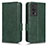 Funda de Cuero Cartera con Soporte Carcasa C02X para Xiaomi Poco F5 Pro 5G Verde