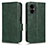 Funda de Cuero Cartera con Soporte Carcasa C02X para Xiaomi Poco M4 5G Verde