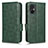 Funda de Cuero Cartera con Soporte Carcasa C02X para Xiaomi Poco M5 4G Verde