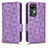 Funda de Cuero Cartera con Soporte Carcasa C02X para Xiaomi Redmi K50 Ultra 5G Morado