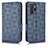 Funda de Cuero Cartera con Soporte Carcasa C02X para Xiaomi Redmi Note 10 Pro 5G Azul