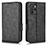 Funda de Cuero Cartera con Soporte Carcasa C02X para Xiaomi Redmi Note 10 Pro 5G Negro