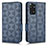 Funda de Cuero Cartera con Soporte Carcasa C02X para Xiaomi Redmi Note 11 4G (2022) Azul