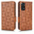 Funda de Cuero Cartera con Soporte Carcasa C02X para Xiaomi Redmi Note 11 4G (2022) Marron