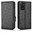 Funda de Cuero Cartera con Soporte Carcasa C02X para Xiaomi Redmi Note 11 4G (2022) Negro