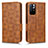 Funda de Cuero Cartera con Soporte Carcasa C02X para Xiaomi Redmi Note 11 5G Marron