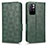 Funda de Cuero Cartera con Soporte Carcasa C02X para Xiaomi Redmi Note 11 5G Verde