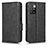 Funda de Cuero Cartera con Soporte Carcasa C02X para Xiaomi Redmi Note 11 Pro+ Plus 5G Negro