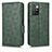 Funda de Cuero Cartera con Soporte Carcasa C02X para Xiaomi Redmi Note 11 Pro+ Plus 5G Verde