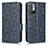 Funda de Cuero Cartera con Soporte Carcasa C02X para Xiaomi Redmi Note 11 SE 5G Azul