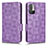 Funda de Cuero Cartera con Soporte Carcasa C02X para Xiaomi Redmi Note 11 SE 5G Morado