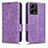 Funda de Cuero Cartera con Soporte Carcasa C02X para Xiaomi Redmi Note 12 4G Morado